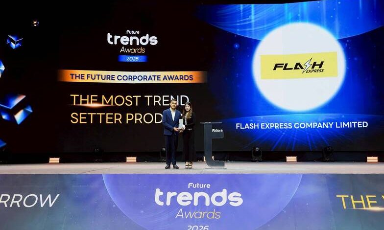 Flash Express คว้ารางวัล Future Trends Awards 2026สาขา The Most Trend Setter Product ตอกย้ำผู้นำเทรนด์ด้านผลิตภัณฑ์