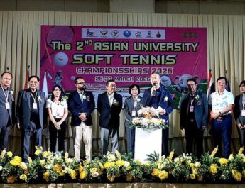 จัดพิธีเปิดการแข่งขันกีฬาซอฟท์เทนนิสชิงชนะเลิศมหาวิทยาลัยแห่งเอเชีย ในรายการ “The 2nd Asian University Soft Tennis Championships 2026” ยิ่งใหญ่