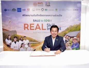 สจล. ลงนาม MOU สถาบันทิวา พร้อม 14 พันธมิตร ขับเคลื่อนโครงการ “SALE to SDGs”ประยุกต์ใช้ AI หนุนวางแผนเกษตรอินทรีย์ สู่เวทีลาดกระบังนิทรรศน์ 69