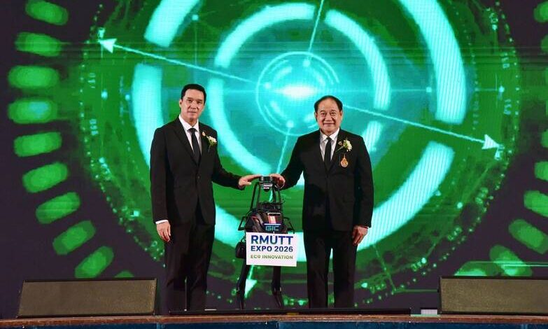 “ดนุพร” ผู้ช่วย รมต.อว. เปิดงาน RMUTT EXPO 2026มทร.ธัญบุรี อวดโฉมวิจัยนวัตกรรม ECO-Innovation ชูงานวิจัยแก้วิกฤตโลก ดันไทยสู่เวทีสากล